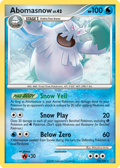 Abomasnow 12/100 Pokémon card from Stormfront for sale at best price