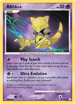 Abra 69/123 Pokémon card from Mysterious Treasures for sale at best price