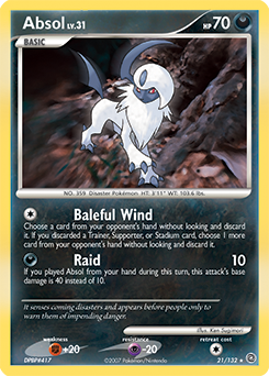Absol 21/132 Pokémon card from Secret Wonders for sale at best price