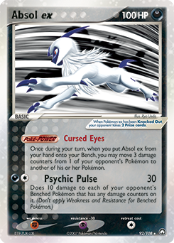 Absol EX 92/108 Pokémon card from Ex Power Keepers for sale at best price