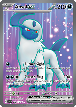 Absol ex 214/197 Pokémon card from Obsidian Flames for sale at best price