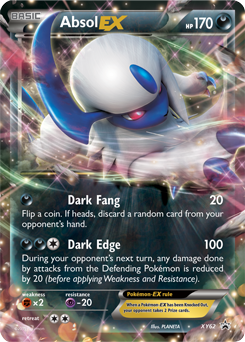 Promo Pokémon card Absol EX XY62 from XY Promos expansion