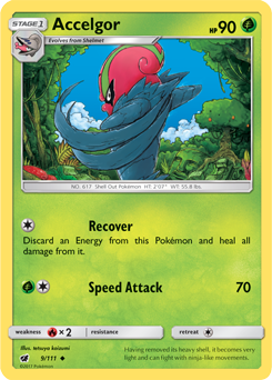 Accelgor 9/111 Pokémon card from Crimson Invasion for sale at best price