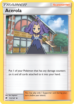 Acerola 112/147 Pokémon card from Burning Shadows for sale at best price