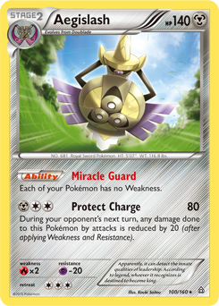 Aegislash 100/160 Pokémon card from Primal Clash for sale at best price
