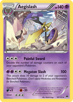 Aegislash 62/122 Pokémon card from Breakpoint for sale at best price