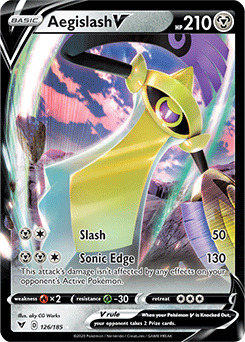 Aegislash V 126/185 Pokémon card from Vivid Voltage for sale at best price