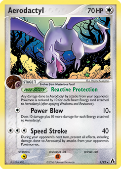 Carte Pokémon Ptera 1/92 de la série Ex Créateurs de Légendes en vente au meilleur prix