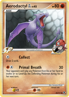 Aerodactyl 55/111 Pokémon card from Rising Rivals for sale at best price