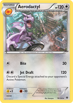 Aerodactyl 76/124 Pokémon card from Fates Collide for sale at best price