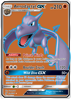 Aerodactyl GX 224/236 Pokémon card from Unified Minds for sale at best price