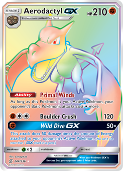 Aerodactyl GX 244/236 Pokémon card from Unified Minds for sale at best price