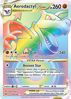 Aerodactyl VSTAR 199/196 Pokémon card from Lost Origin for sale at best price