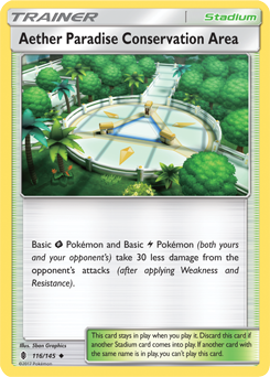 Aether Paradise Conservation Area 116/145 Pokémon card from Guardians Rising for sale at best price