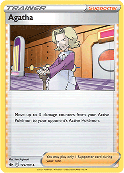 Agatha 129/198 Pokémon card from Chilling Reign for sale at best price