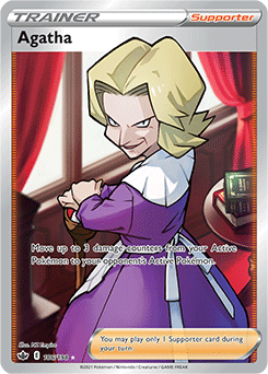 Agatha 186/198 Pokémon card from Chilling Reign for sale at best price