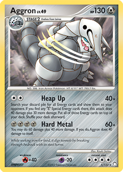 Aggron 1/123 Pokémon card from Mysterious Treasures for sale at best price