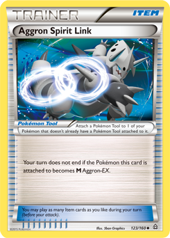 Uncommon Pokémon card Aggron Spirit Link 123/160 from Primal Clash expansion