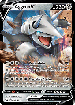 Aggron V 096/172 Pokémon card from Brilliant Stars for sale at best price