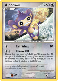 Aipom 70/123 Pokémon card from Mysterious Treasures for sale at best price