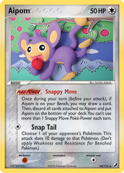 Aipom 34/115 Pokémon card from Ex Unseen Forces for sale at best price