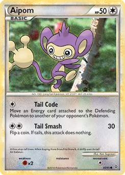 Aipom 43/95 Pokémon card from Unleashed for sale at best price