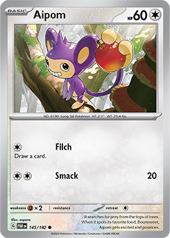 Aipom 145/182 Pokémon card from Paradox Rift for sale at best price