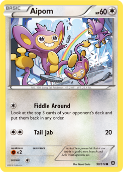 Aipom 90/114 Pokémon card from Steam Siege for sale at best price