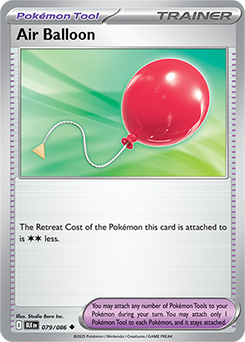 Uncommon Pokémon card Air Balloon 79/86 from Black Bolt expansion