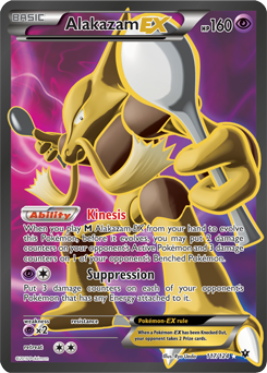 Pokemon Mega M Alakazam EX EX 26/124 XY Fates Collide New! Free Shipping!