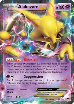 Alakazam EX 25/124 Pokémon card from Fates Collide for sale at best price
