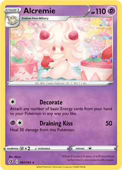 Alcremie 87/192 Pokémon card from Rebel Clash for sale at best price