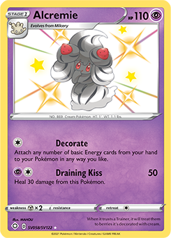Shining Pokémon Pokémon card Alcremie SV058/SV122 from Shining Fates expansion