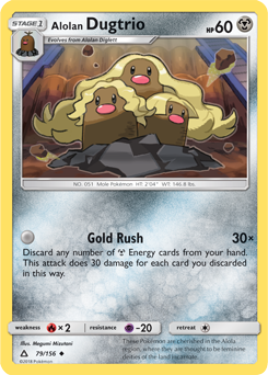 Alolan Dugtrio 79/156 Pokémon card from Untra Prism for sale at best price