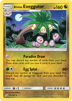 Alolan Exeggutor 115/181 Pokémon card from Team Up for sale at best price