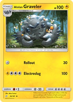 Alolan Graveler 36/181 Pokémon card from Team Up for sale at best price