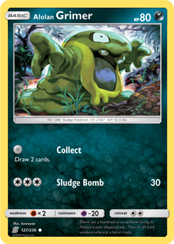 Alolan Grimer 127/236 Pokémon card from Unified Minds for sale at best price