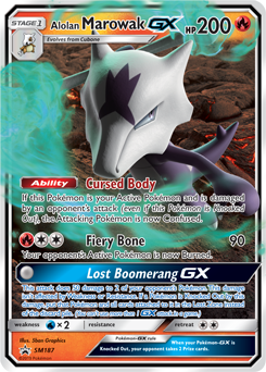 Alolan Marowak GX SM187 Pokémon card from Sun and Moon Promos for sale at best price