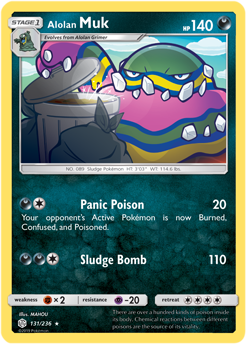 Alolan Muk 131/236 Pokémon card from Cosmic Eclipse for sale at best price