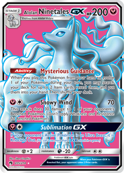 Alolan Ninetales GX 205/214 Pokémon card from Lost Thunder for sale at best price
