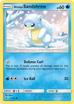 Alolan Sandshrew 19/145 Pokémon card from Guardians Rising for sale at best price