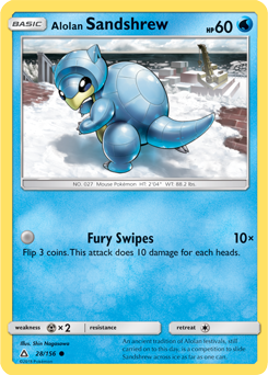 Alolan Sandshrew 28/156 Pokémon card from Untra Prism for sale at best price