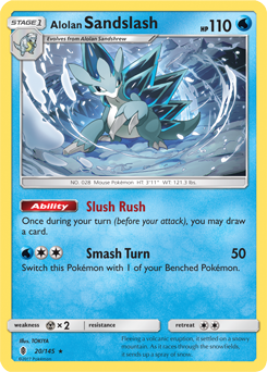 Alolan Sandslash 20/145 Pokémon card from Guardians Rising for sale at best price