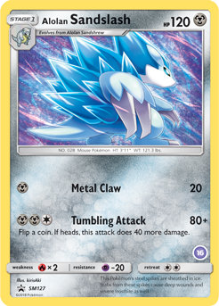 Alolan Sandslash SM127 Pokémon card from Sun and Moon Promos for sale at best price