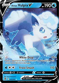 Alolan Vulpix V 033/195 Pokémon card from Silver Tempest for sale at best price