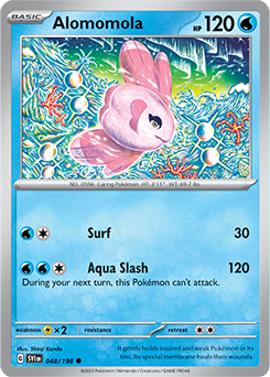 Common Pokémon card Alomomola 048/198 from Scarlet & Violet expansion