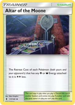 Altar of the Moone 117/145 Pokémon card from Guardians Rising for sale at best price