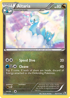 Carte Pokémon Altaria 92/113 de la série Legendary Treasures en vente au meilleur prix