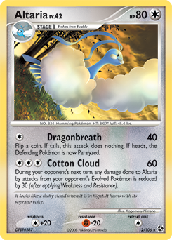 Altaria 12/106 Pokémon card from Great Encounters for sale at best price