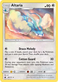 Altaria 80/111 Pokémon card from Crimson Invasion for sale at best price